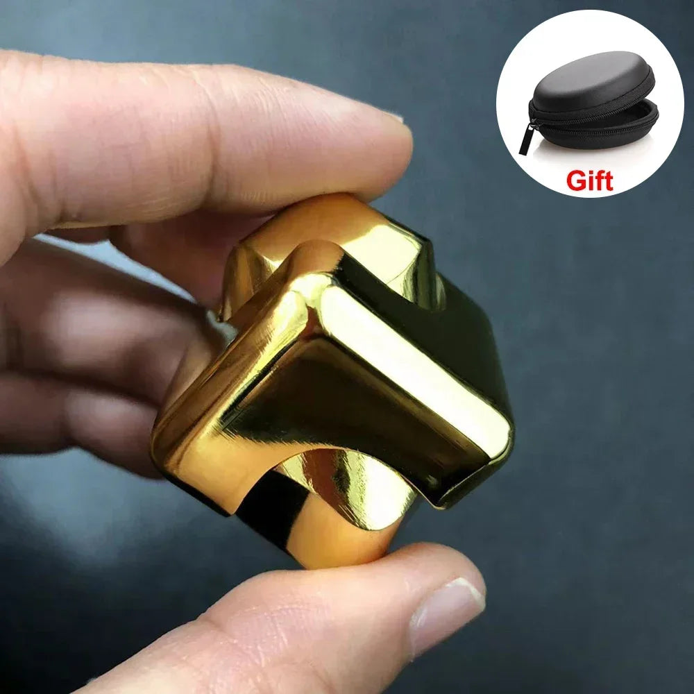 Alloy Cube Spinner Gyroscope Anti Stress Fidget Toy