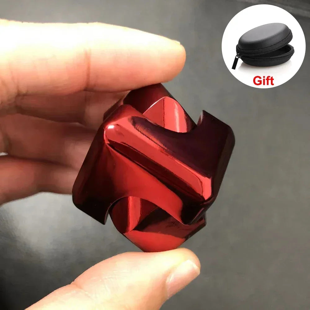 Alloy Cube Spinner Gyroscope Anti Stress Fidget Toy