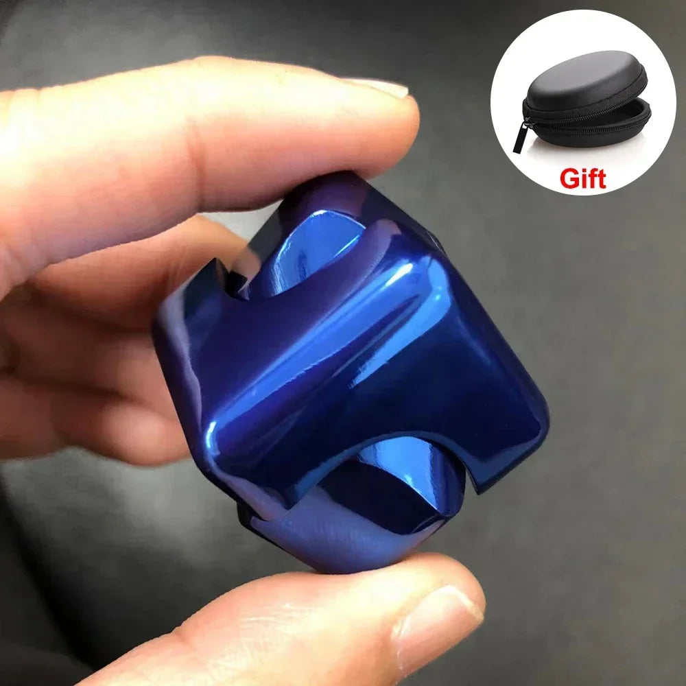 Alloy Cube Spinner Gyroscope Anti Stress Fidget Toy
