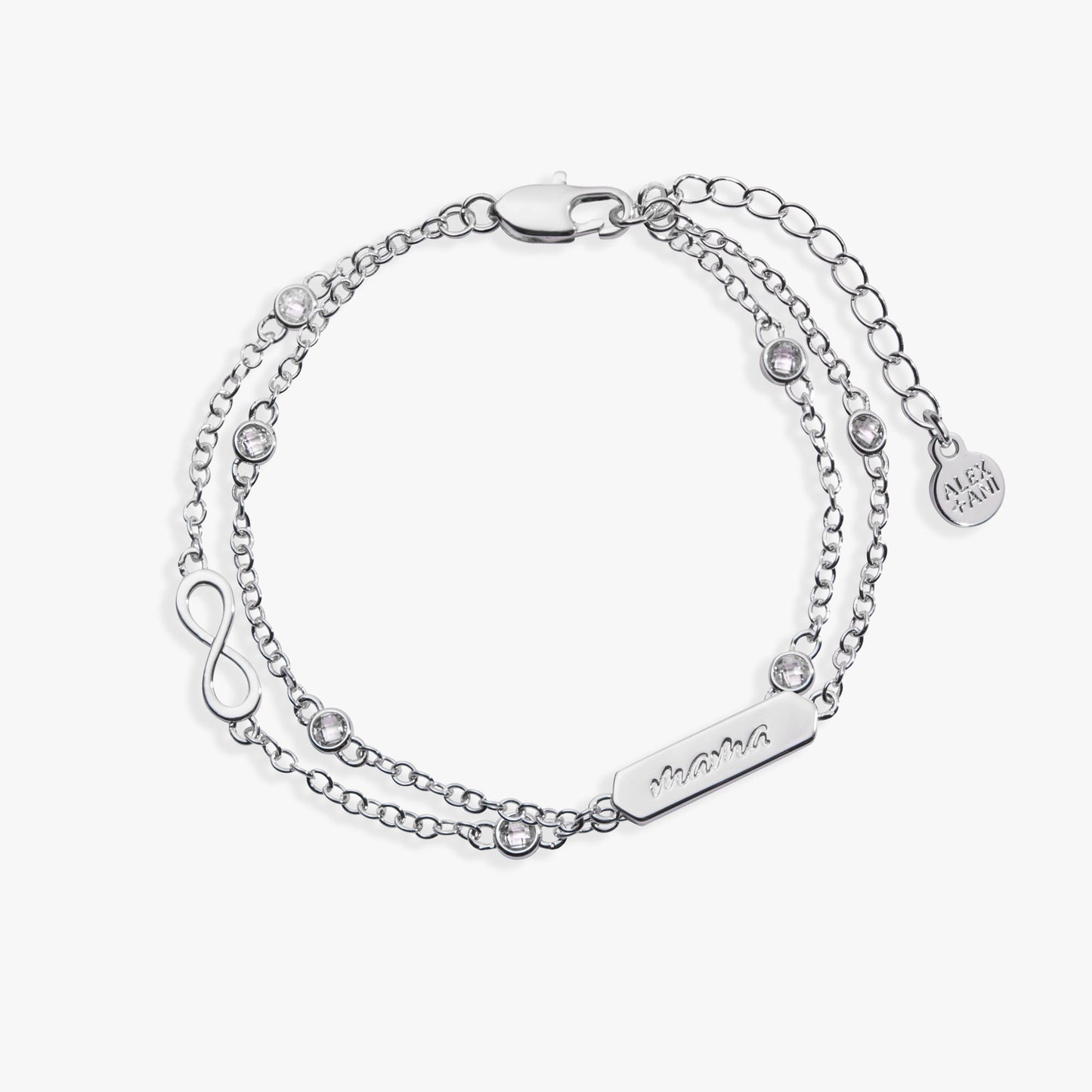 Mama Infinity Chain Double Strand Bracelet